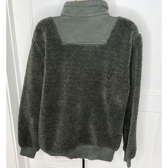 Sweaty Betty Women's Sherpa Half Zip Long Sleeve Sweatshirt Mountain Green Size - Picture 9 of 9